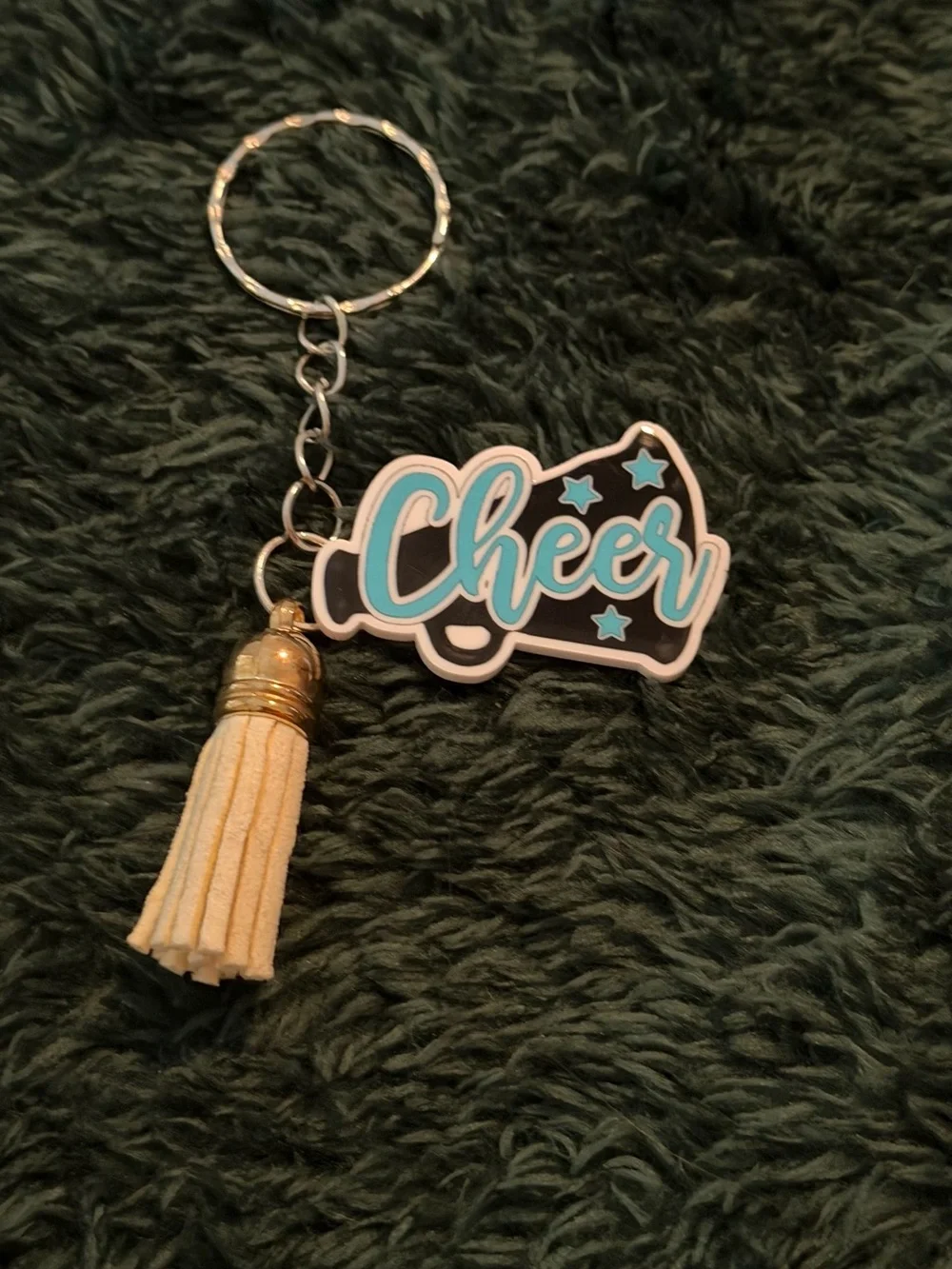 Cheer Keychain with Cream Tassel - Home Accents
